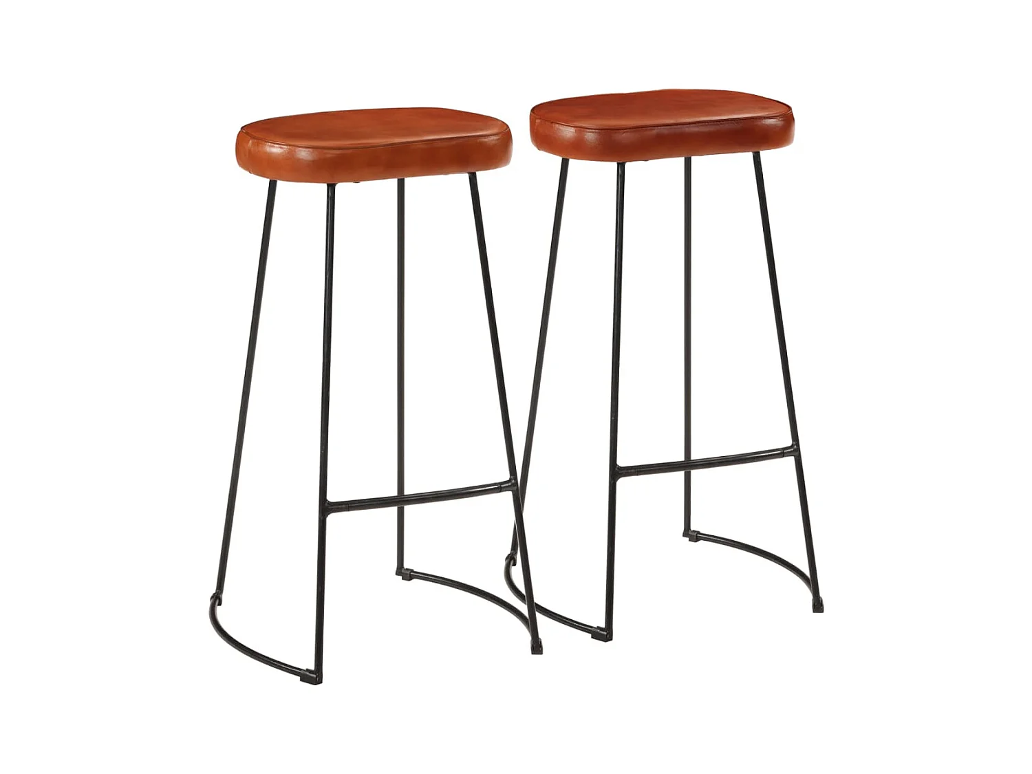Lot de 2 Tabourets de bar Gavin 44x37,5x78 cm FR39331