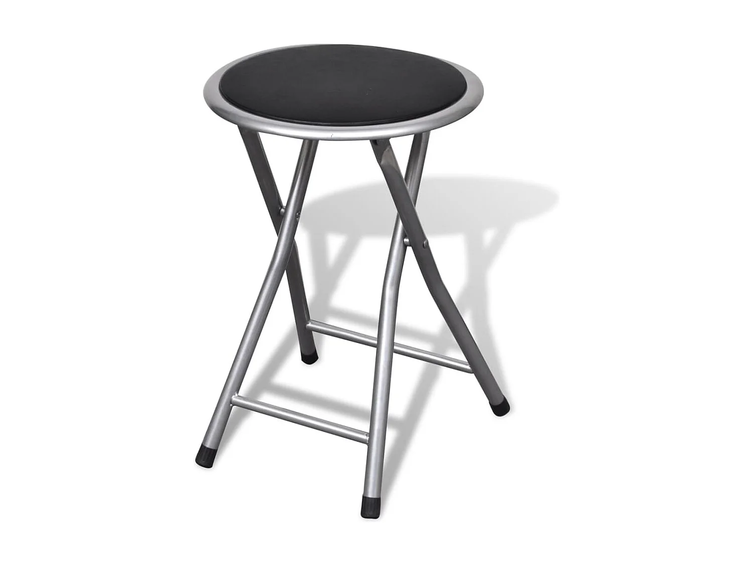 Lot de 4 Tabourets de bar pliables similicuir FR95547