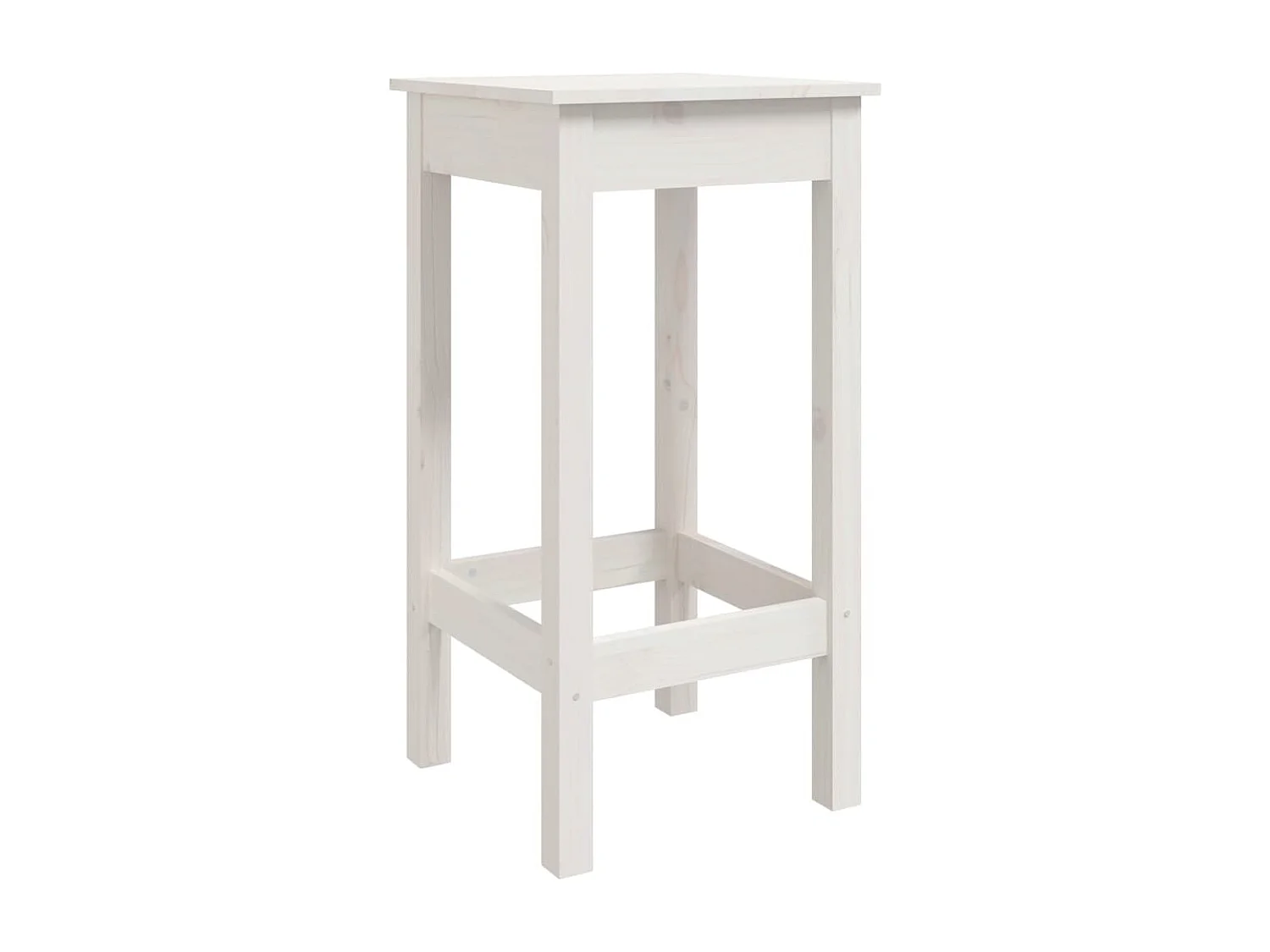 Barstoelen 2 st 40x40x78 cm massief grenenhout wit BE797315