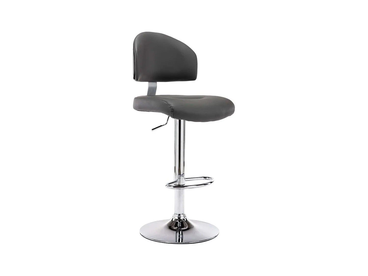 Tabouret de bar Gris Similicuir FR43905
