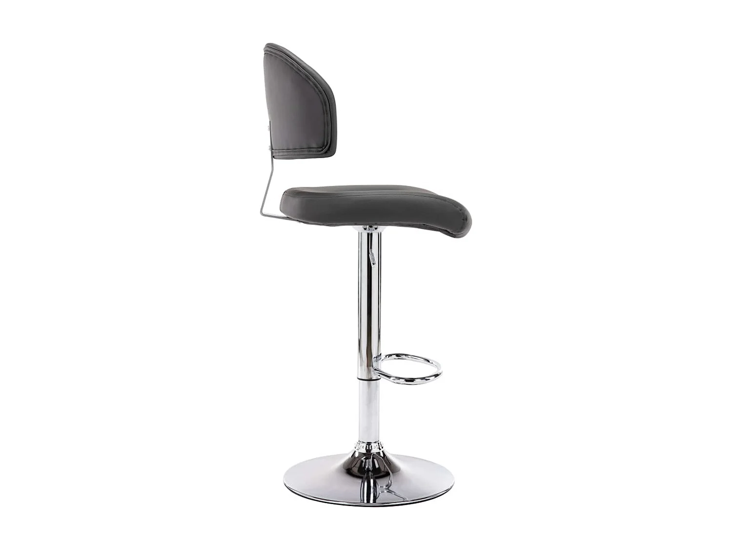Tabouret de bar Gris Similicuir FR43905