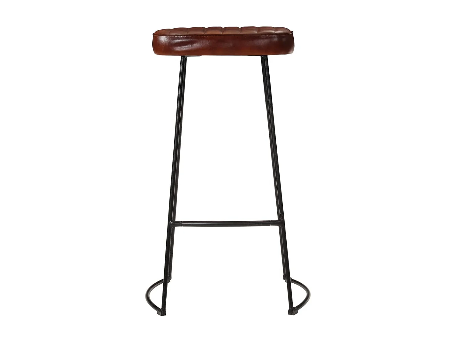 Lot de 2 Tabourets de bar Gavin marron foncé 44x37,5x78 cm FR32930