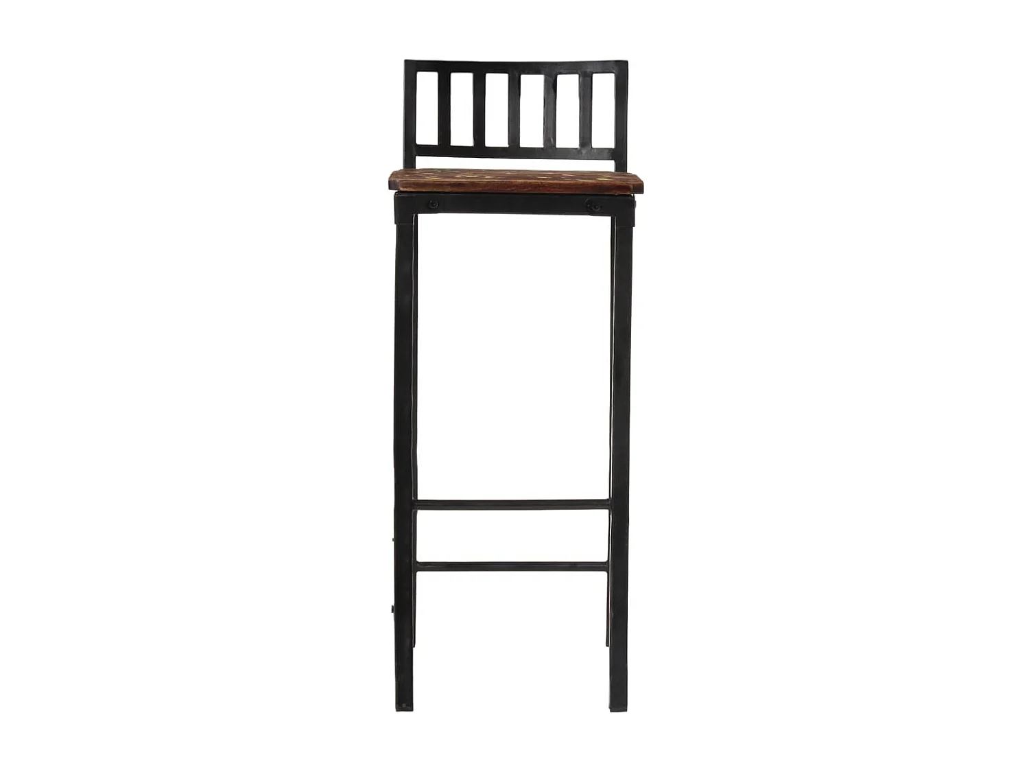 Lot de 4 Tabourets de bar bois de récupération massif FR52019