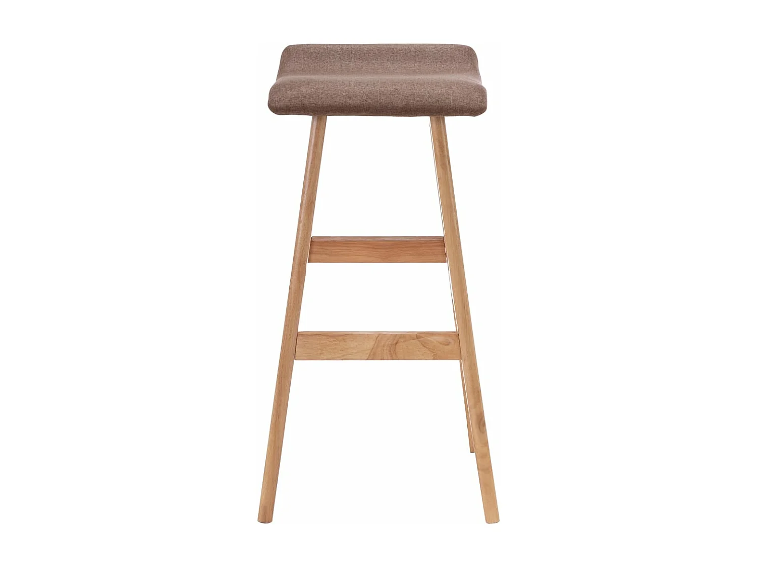 Tabouret de bar Taupe Tissu FR96003