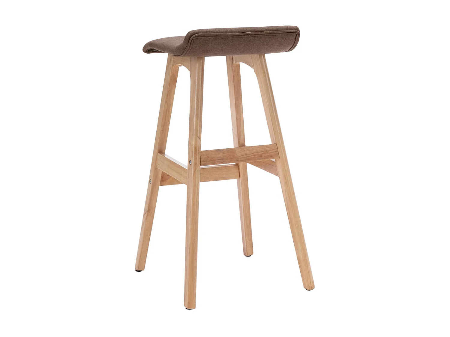Tabouret de bar Taupe Tissu FR96003