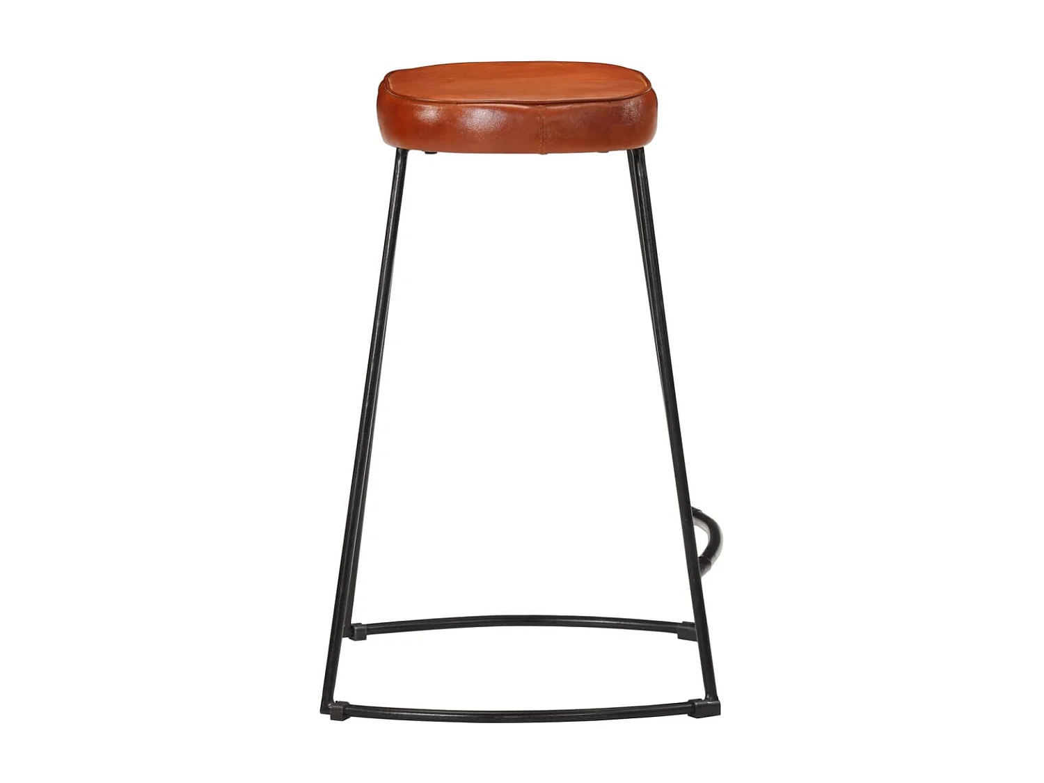 Lot de 2 Tabourets de bar marron foncé 41x29x62 cm FR38934