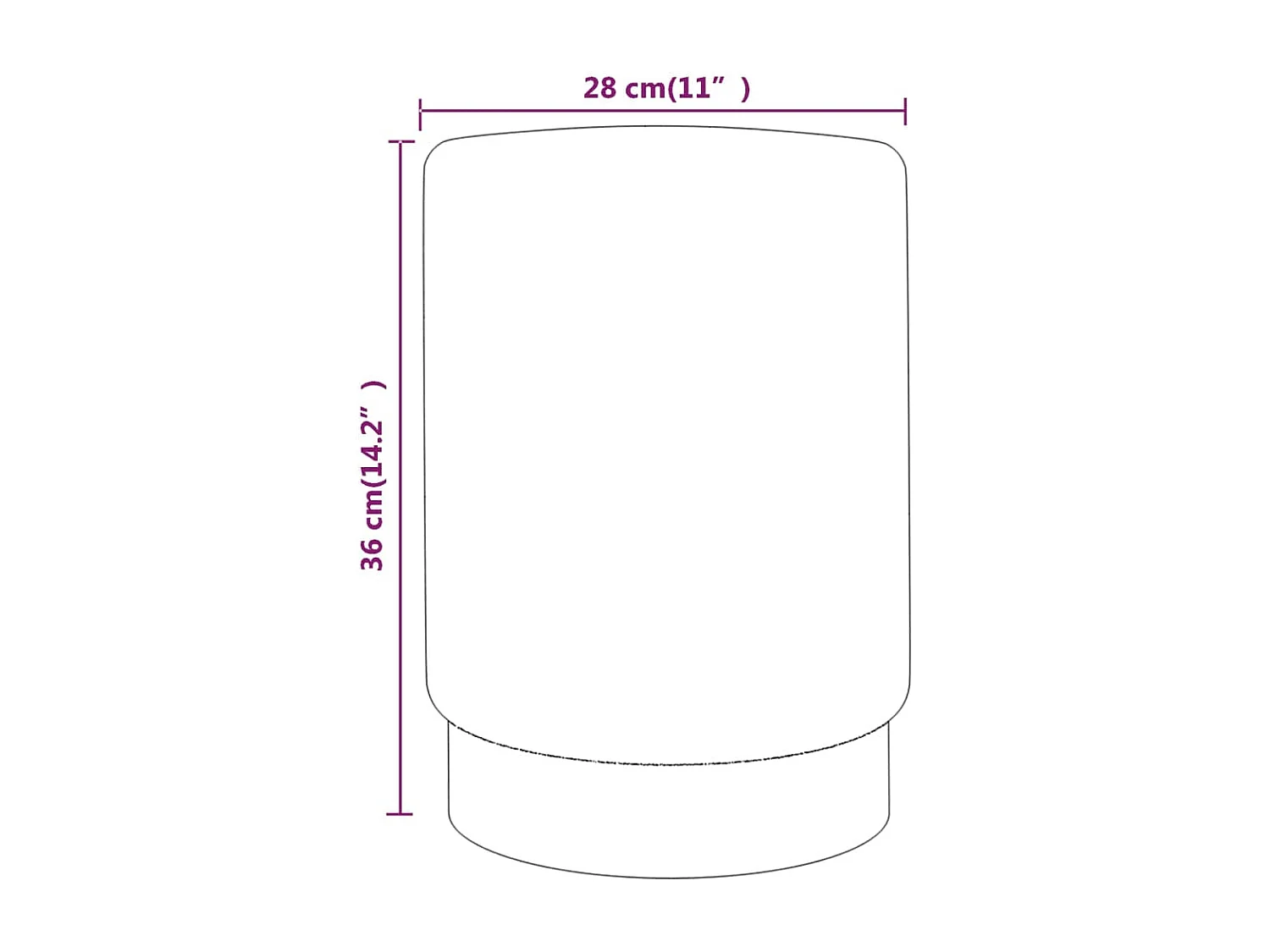 Kruk fluweel bruin en goudkleurig BE210700