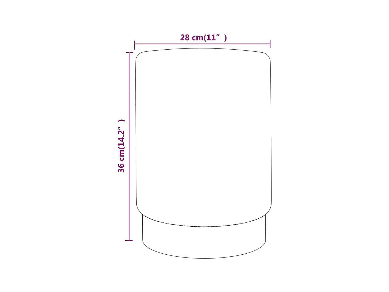Tabouret bas Noir et doré Velours FR30091