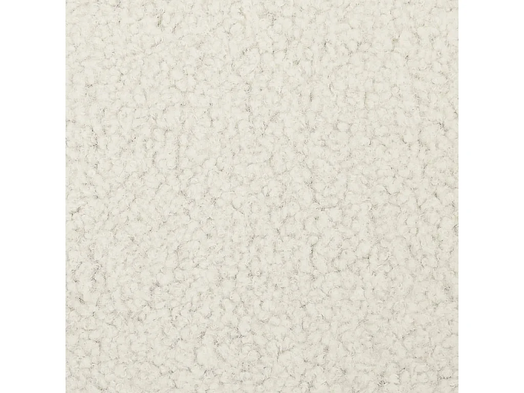 Tabouret bas rond Blanc Molleton FR97715