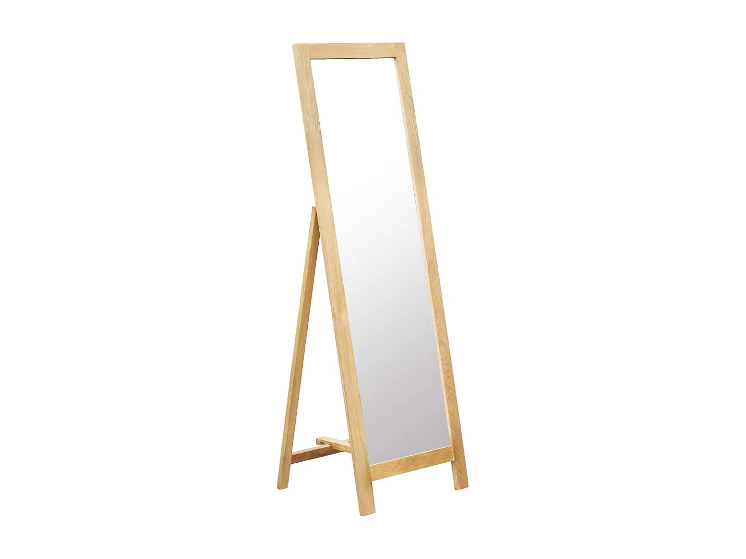 Miroir sur pied 48x46,5x150 cm Bois de chêne solide FR75469