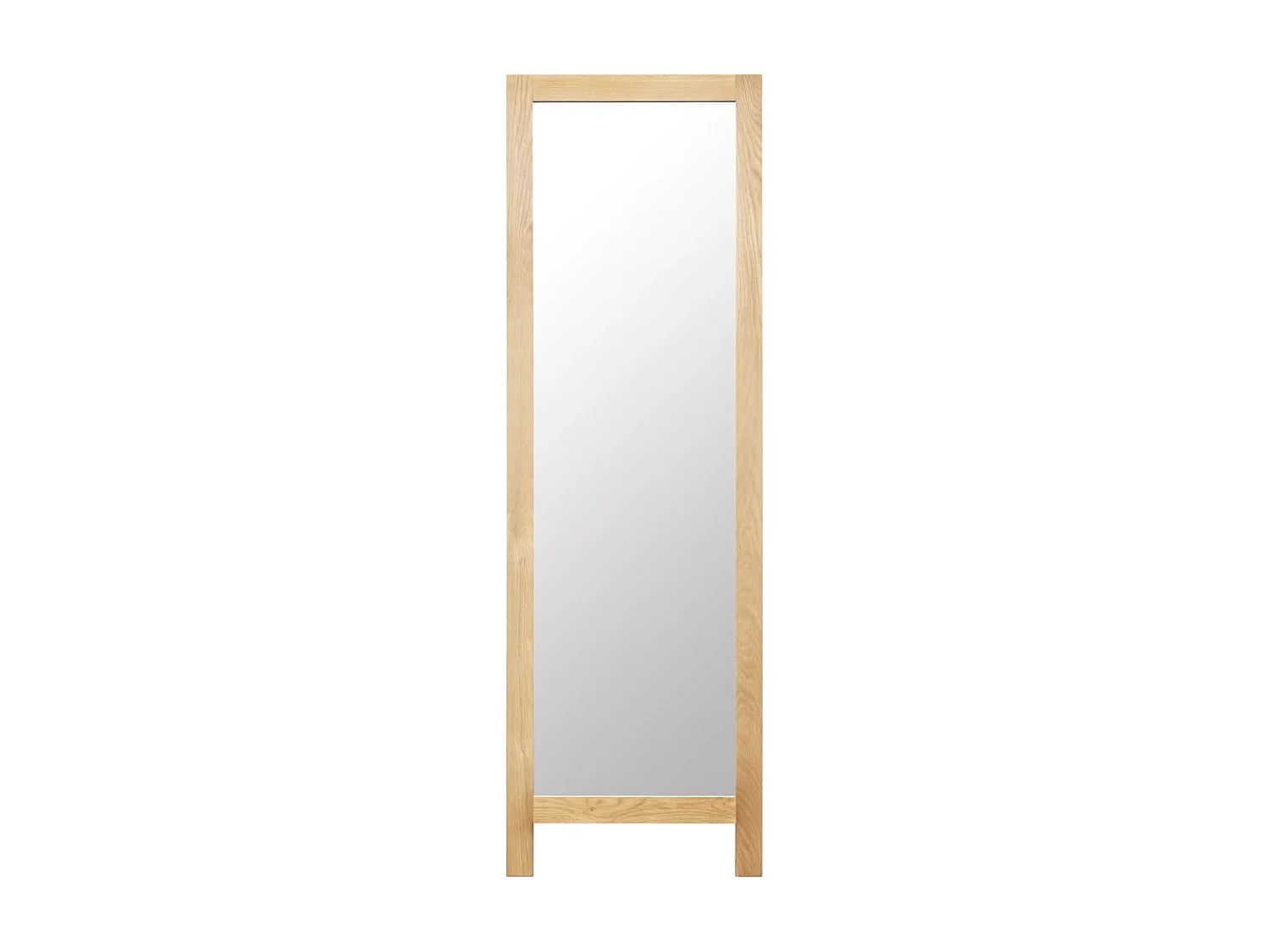 Miroir sur pied 48x46,5x150 cm Bois de chêne solide FR75469