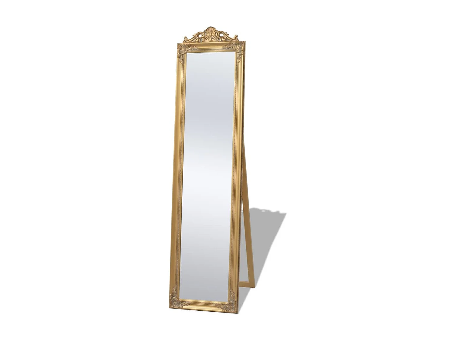 Miroir sur pied Style baroque 160x40 cm Doré FR69626