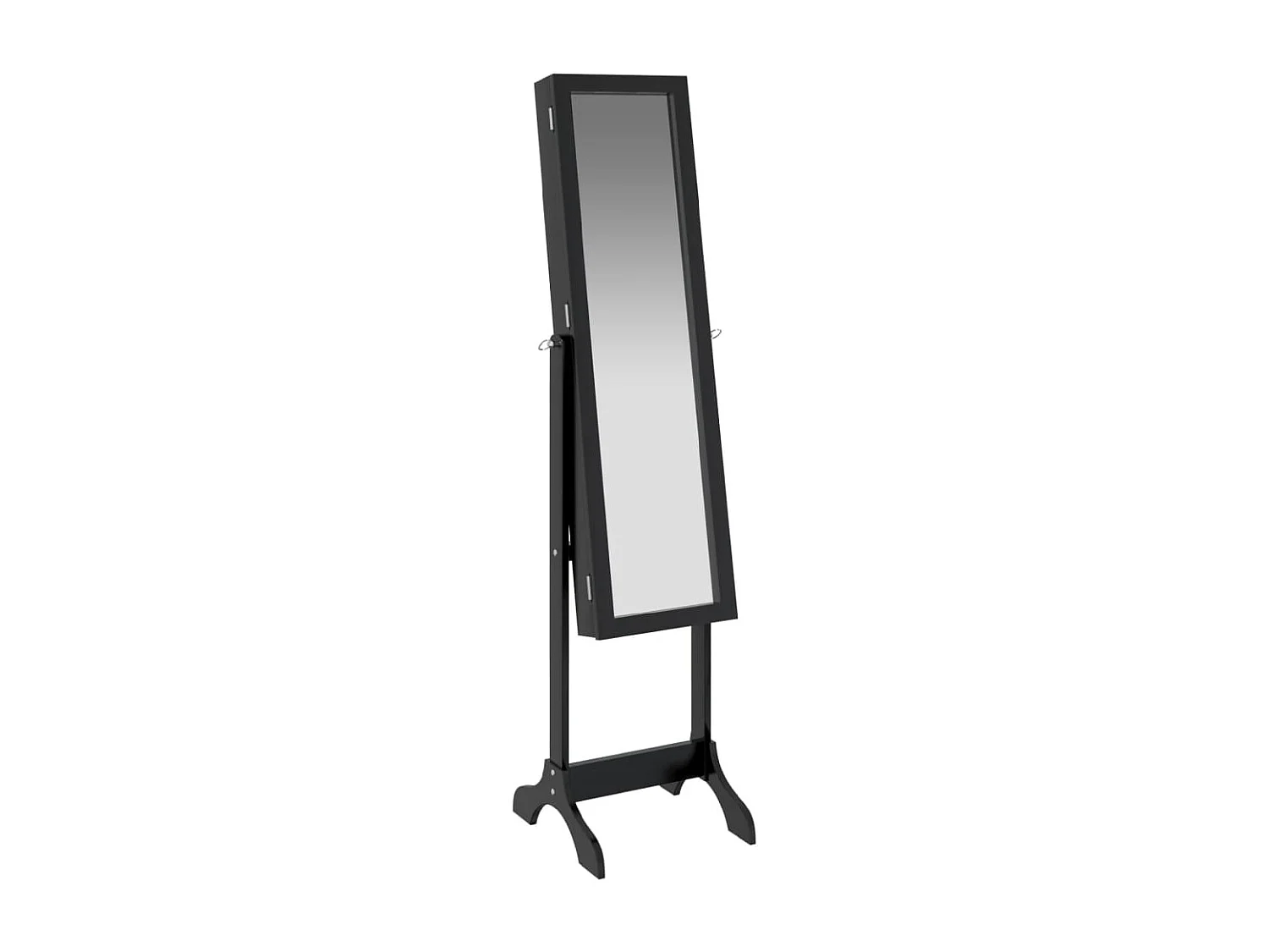 Miroir sur pied noir 34x37x146 cm FR60721