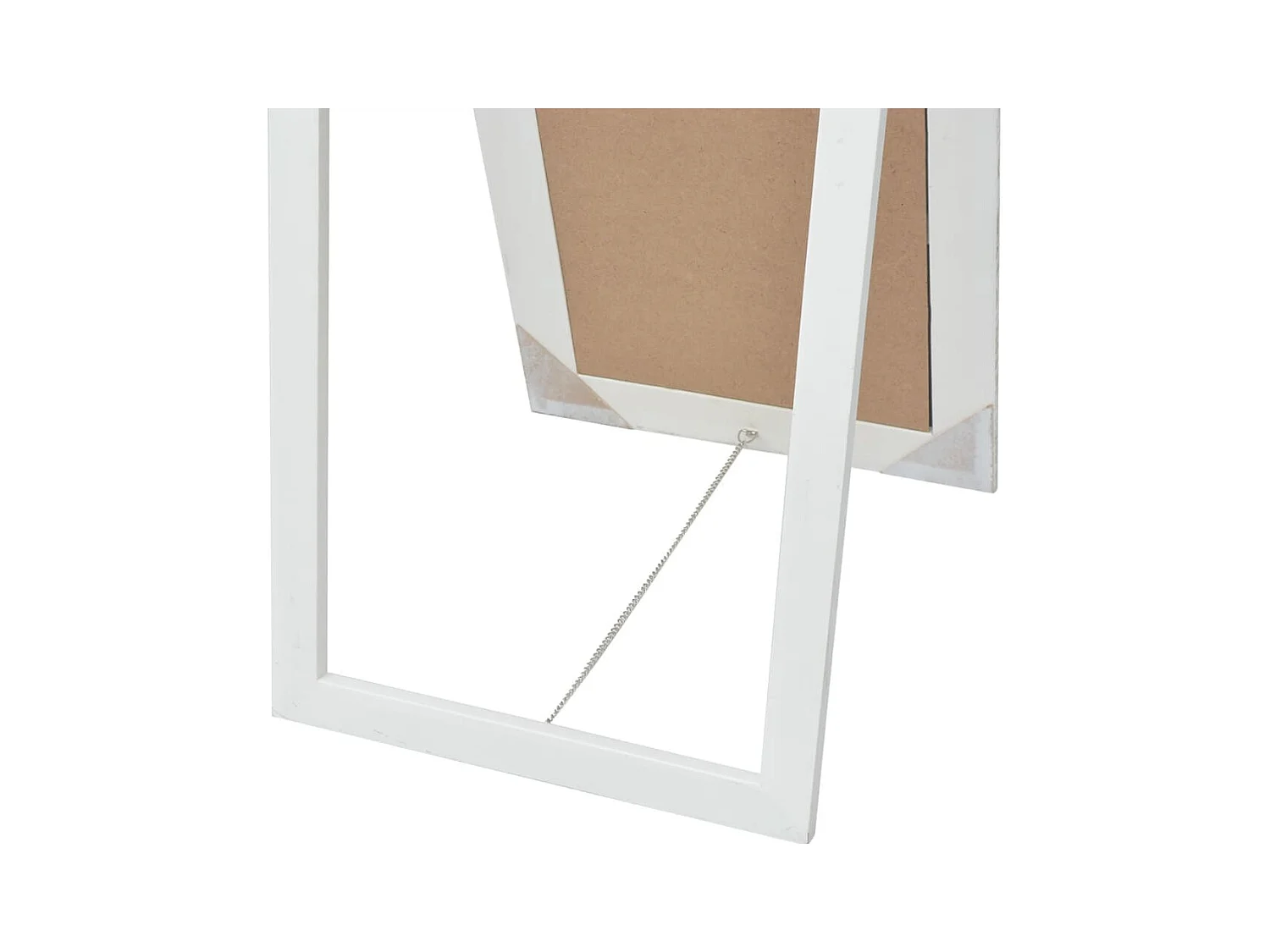 Miroir sur pied Style baroque 160x40 cm Blanc FR15252