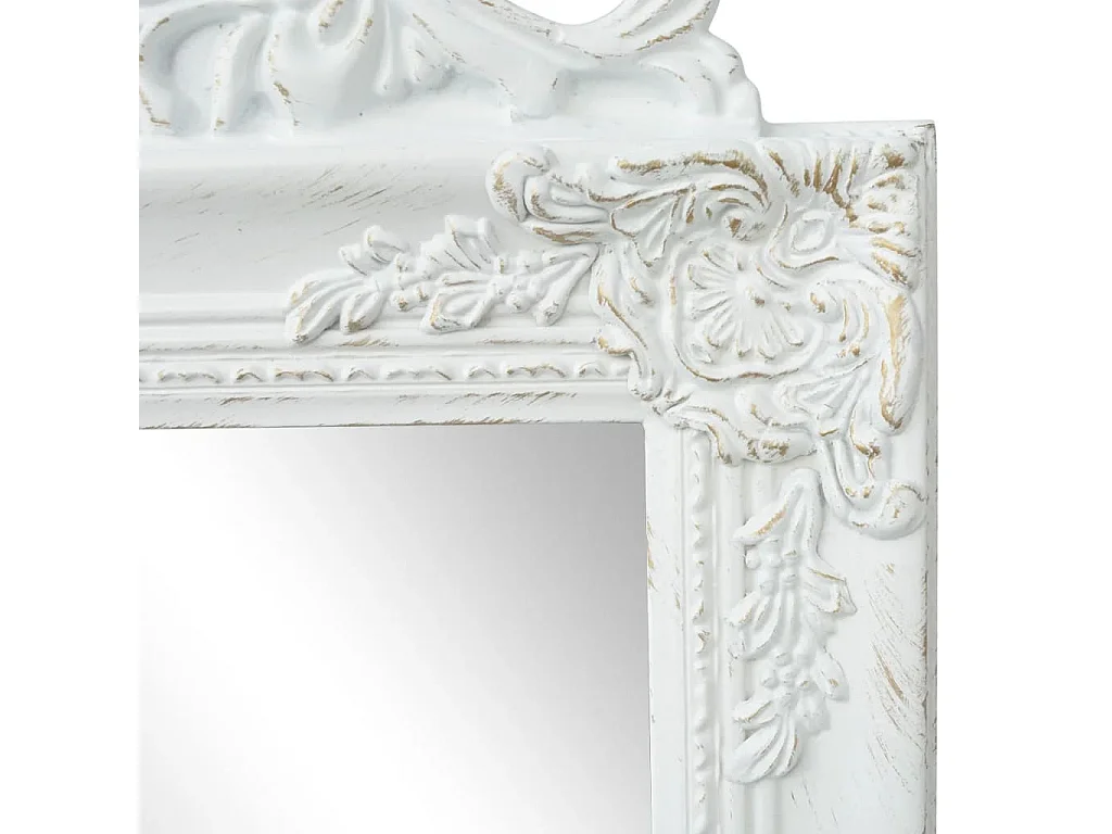 Espelho de pé estilo barroco 160x40 cm branco PT619236