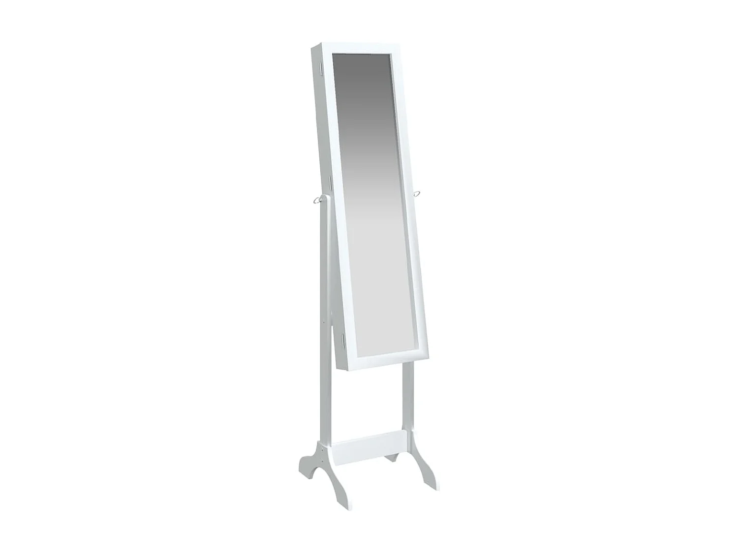 Miroir sur pied blanc 34x37x146 cm FR88513