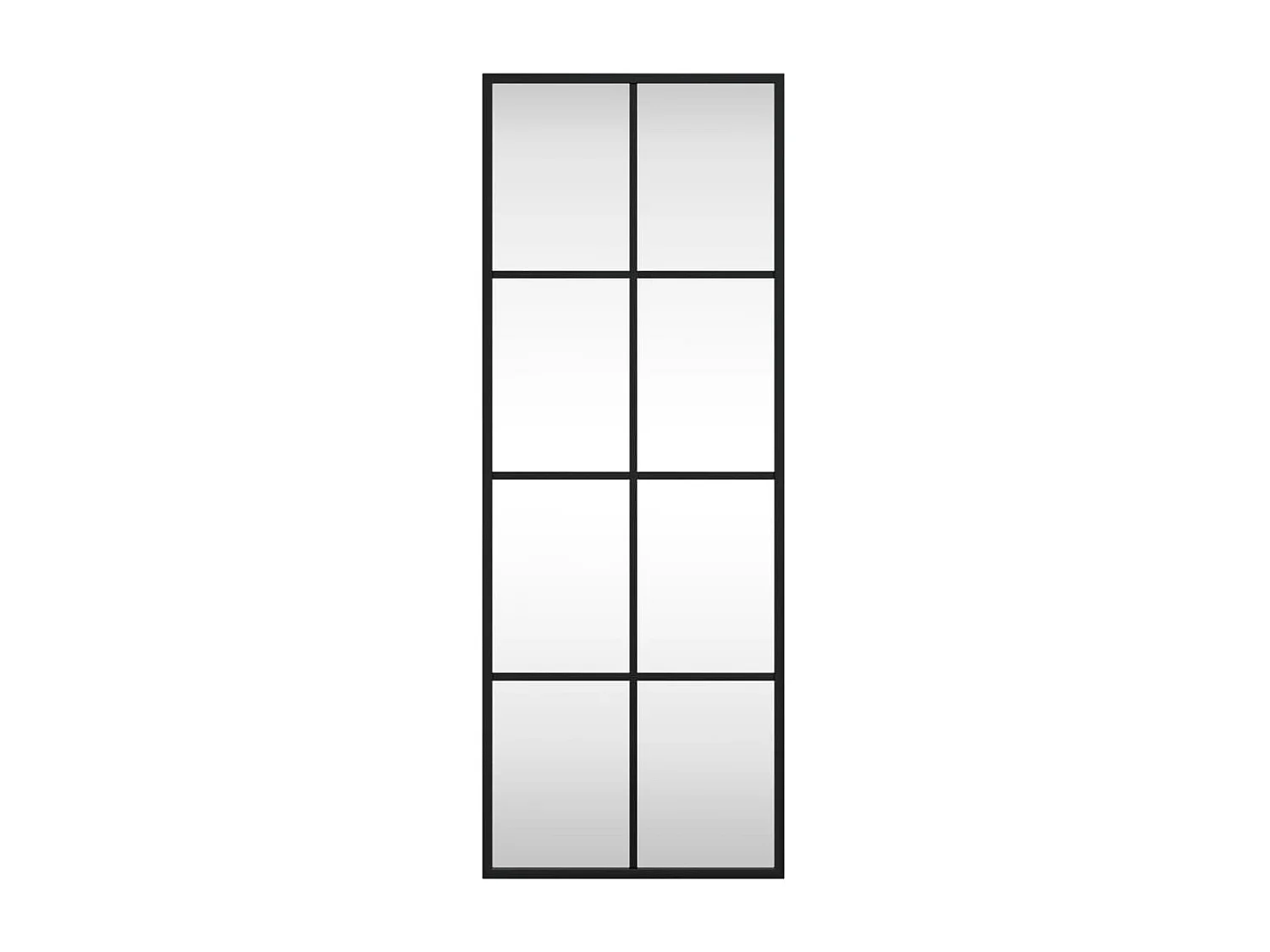 Miroir mural noir 30x80 cm rectangulaire fer FR62049