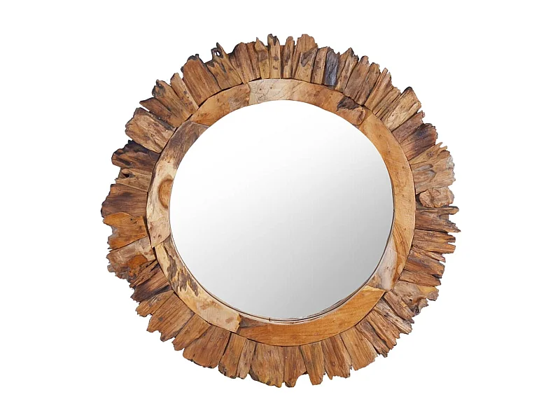 Miroir mural 60 cm Teck Rond FR72400
