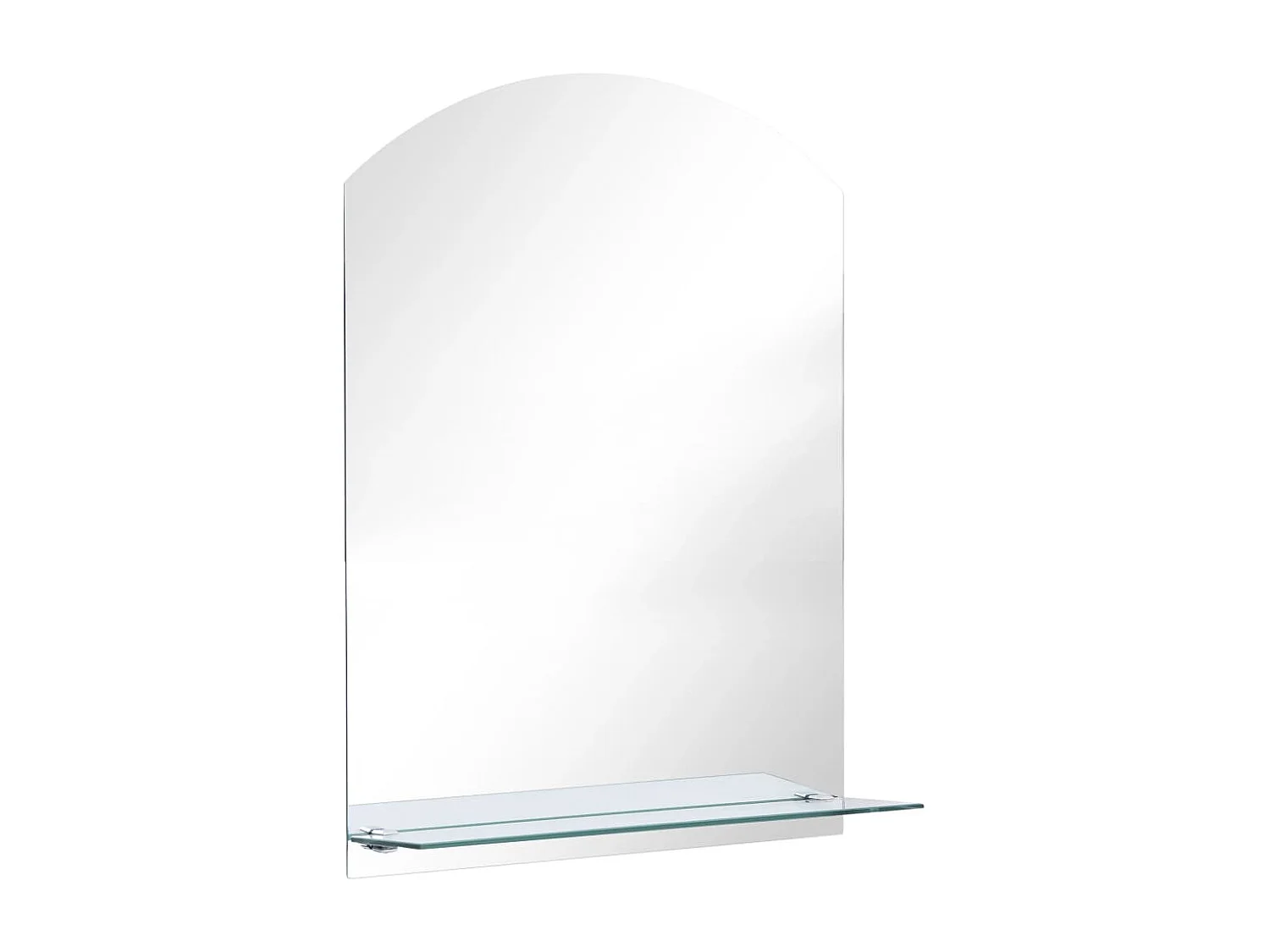 Miroir mural avec étagère 50x70 cm Verre trempé FR87069