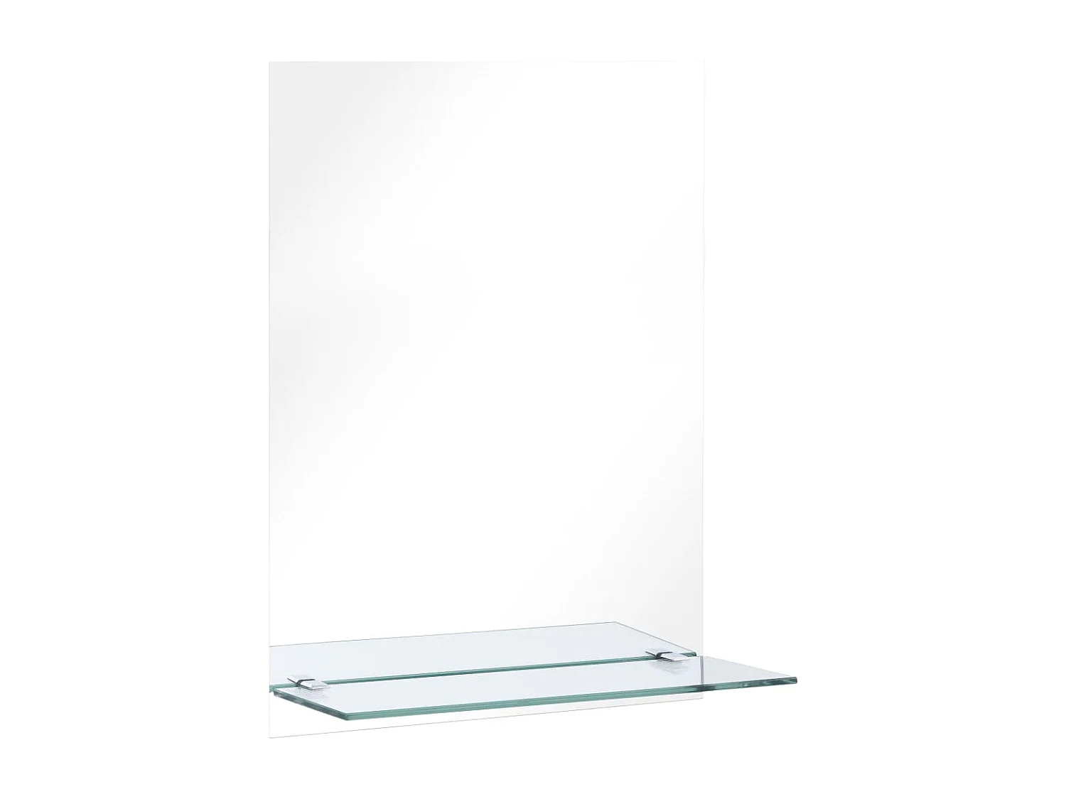 Miroir mural avec étagère 30x50 cm Verre trempé FR77255