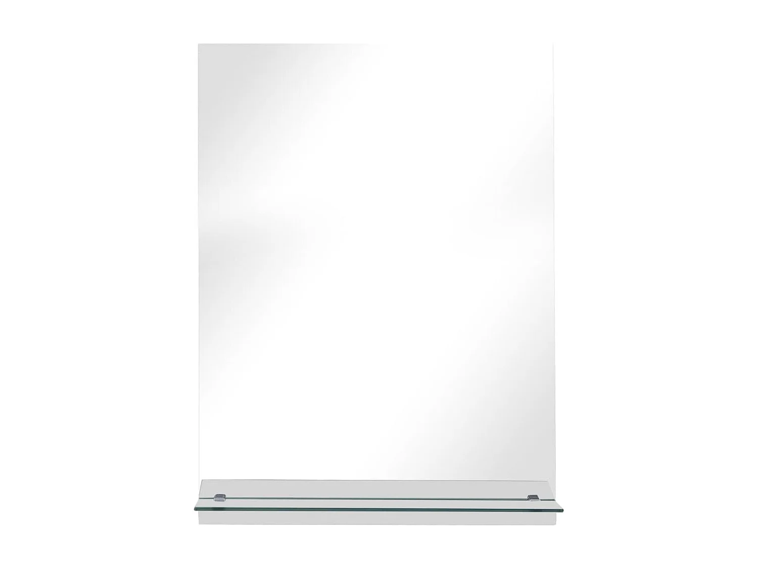 Miroir mural avec étagère 30x50 cm Verre trempé FR77255