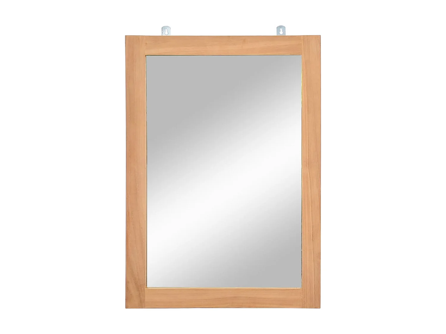 Wandspiegel 50x70 cm massief teakhout BE618433