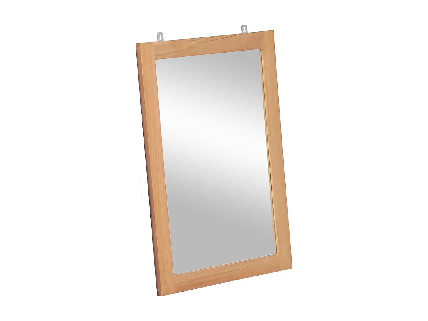 Wandspiegel 50x70 cm massief teakhout BE618433