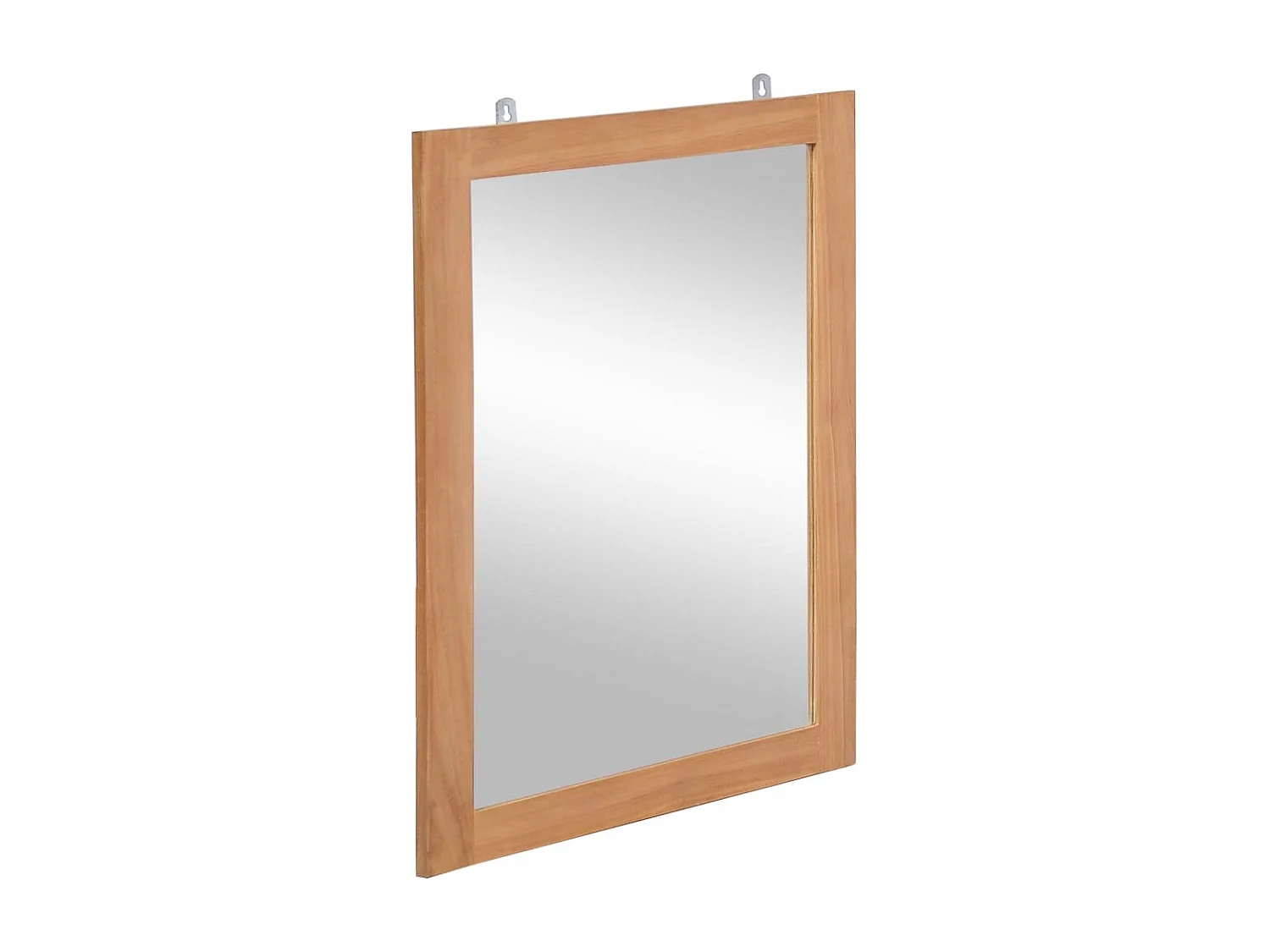 Wandspiegel 50x70 cm massief teakhout BE618433