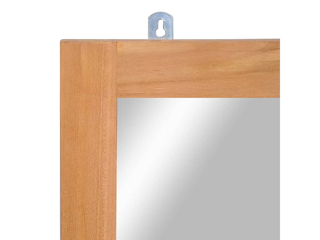 Wandspiegel 50x70 cm massief teakhout BE618433
