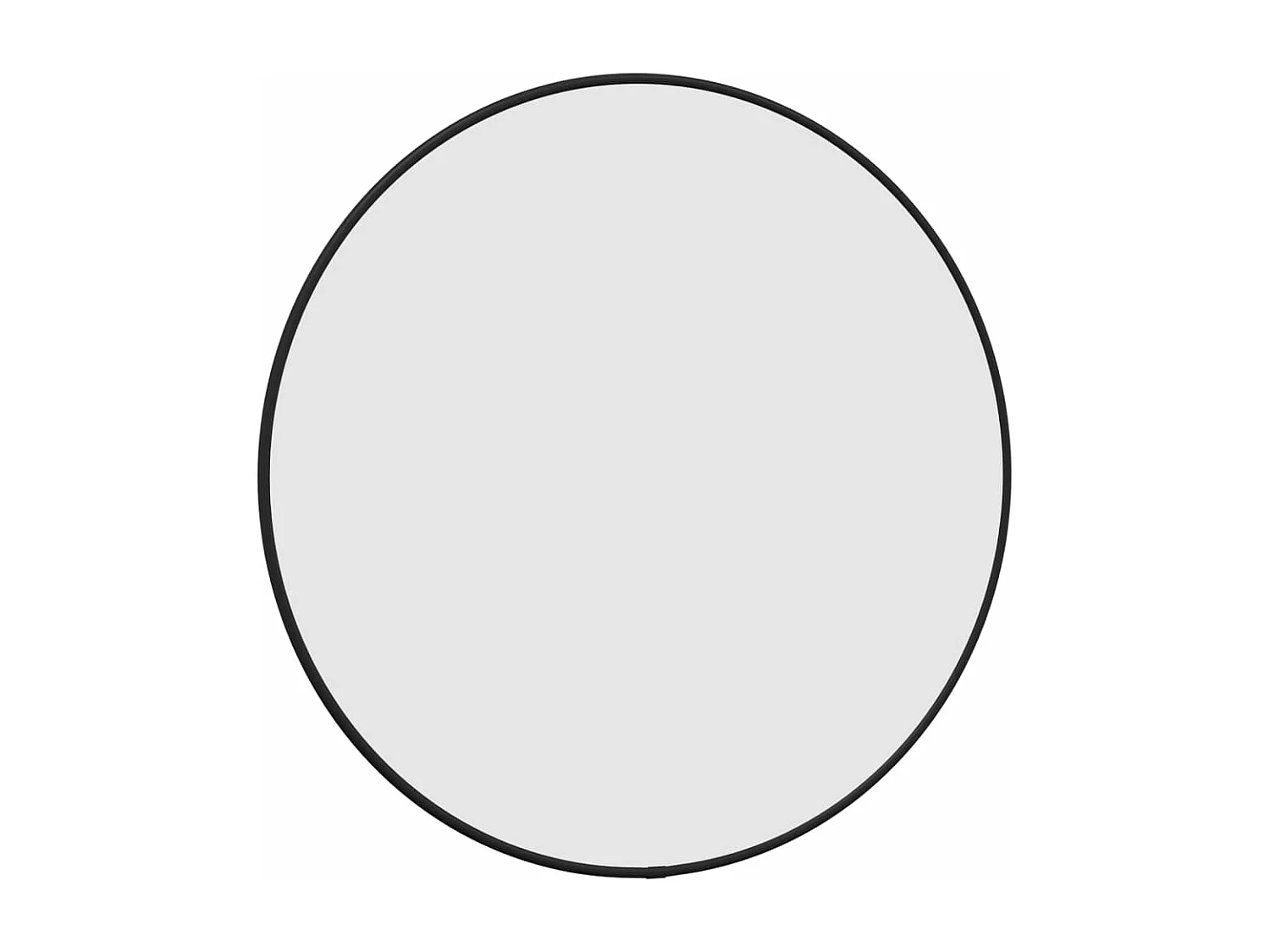 Wandspiegel rond Ø50 cm zwart BE913860