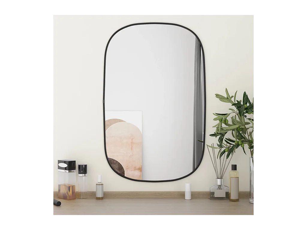 Miroir mural Noir 70x45 cm FR58766