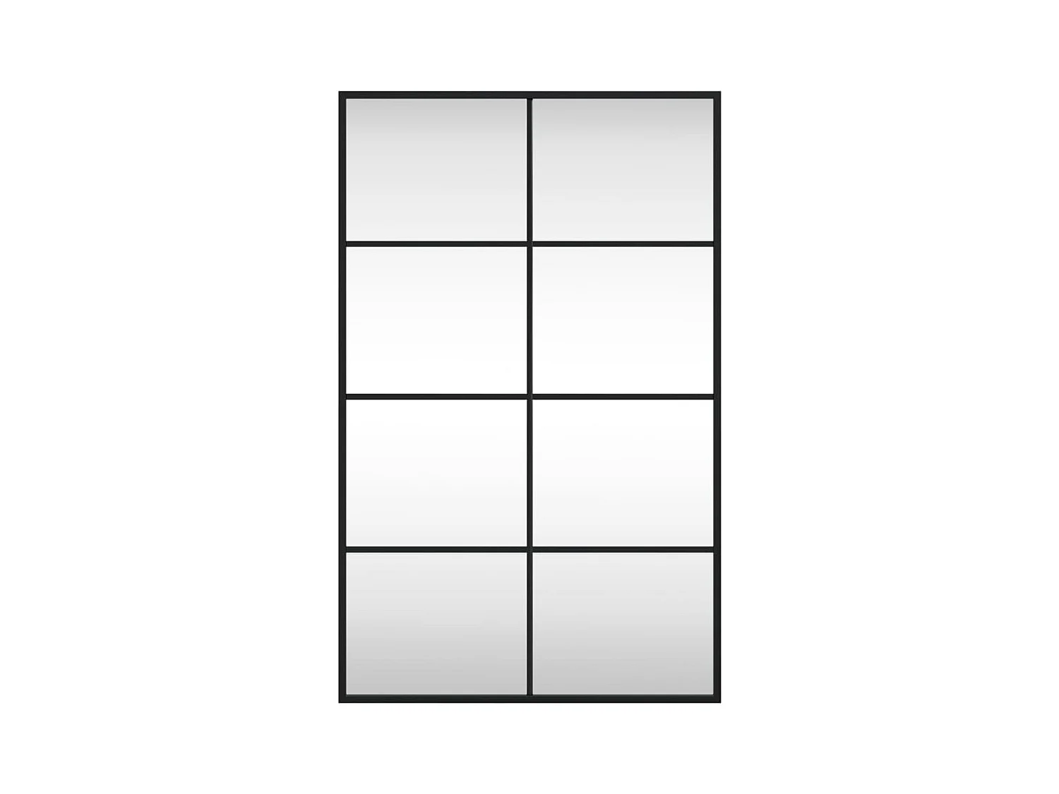 Miroir mural noir 50x80 cm rectangulaire fer FR24060