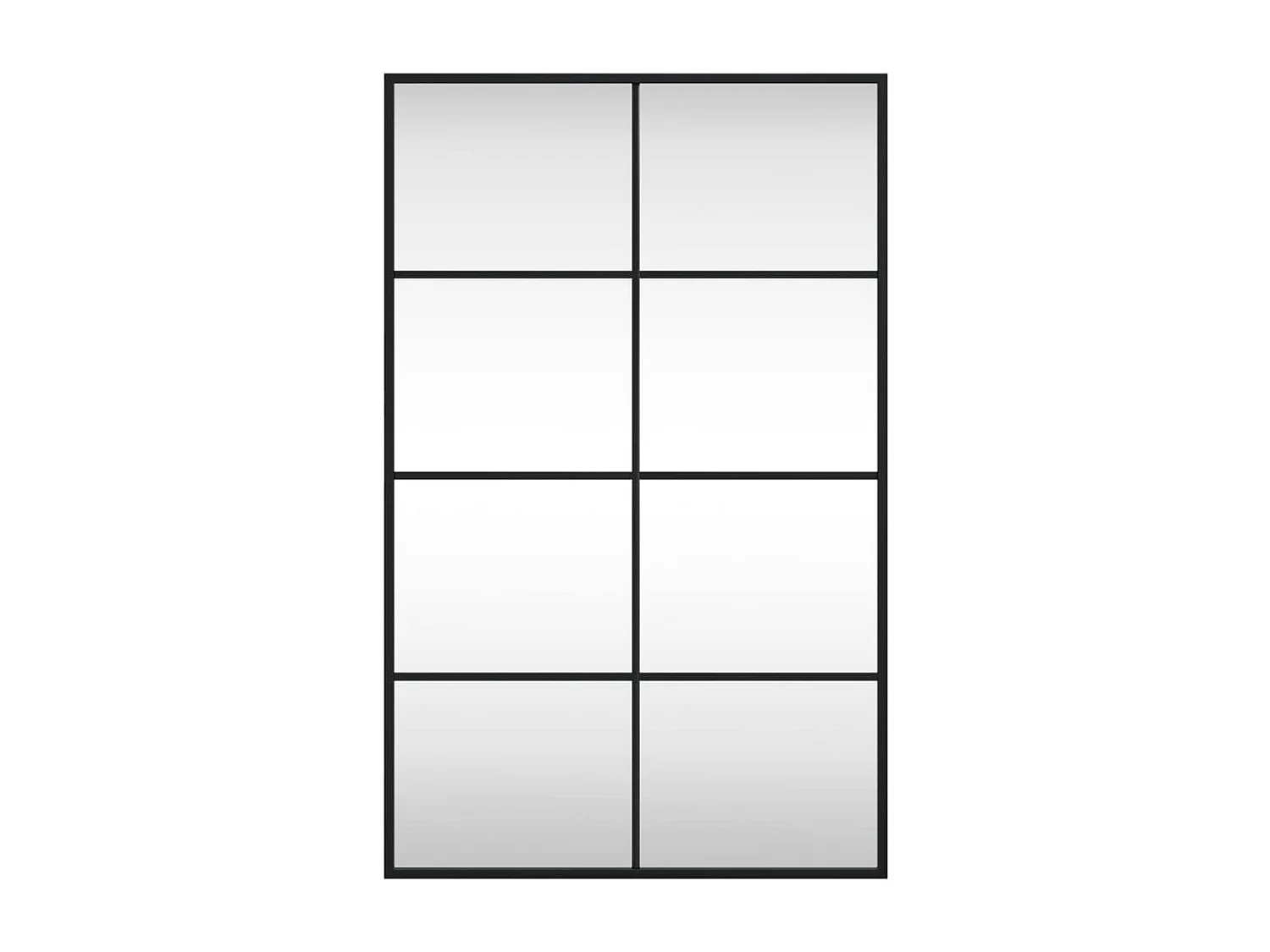 Wandspiegel rechthoekig 50x80 cm ijzer zwart BE707578