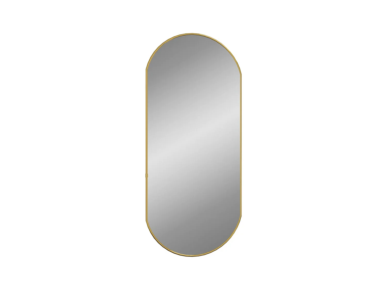 Espejo de pared ovalado dorado 80x35 cm ES311748