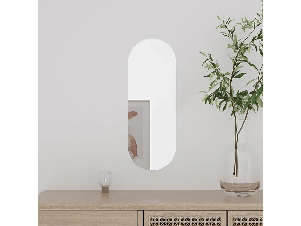 Miroir mural 15x40 cm Verre Ovale FR13159