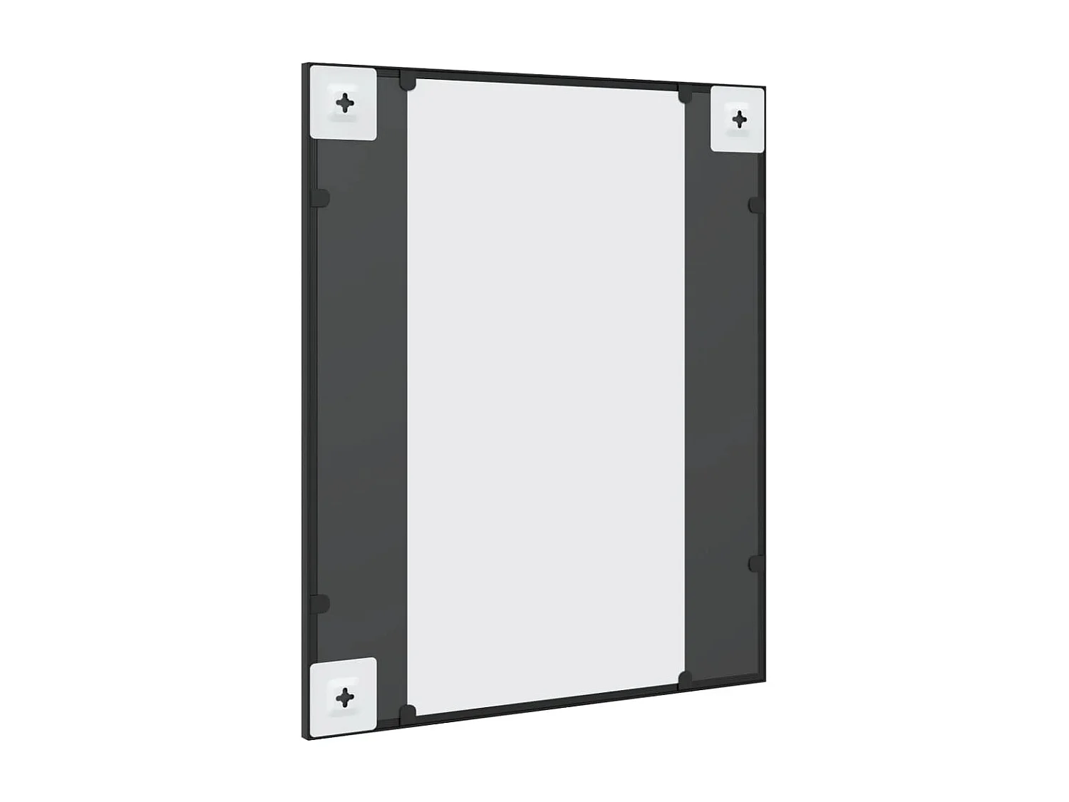Espejo de pared rectangular de hierro negro 50x60 cm ES958326