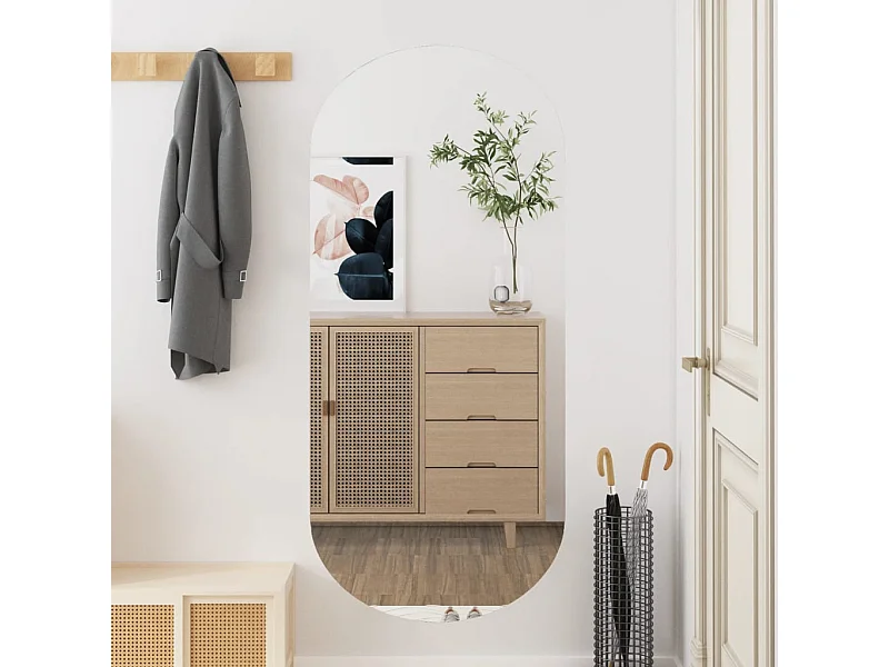 Miroir mural 45x100 cm Verre Ovale FR52136