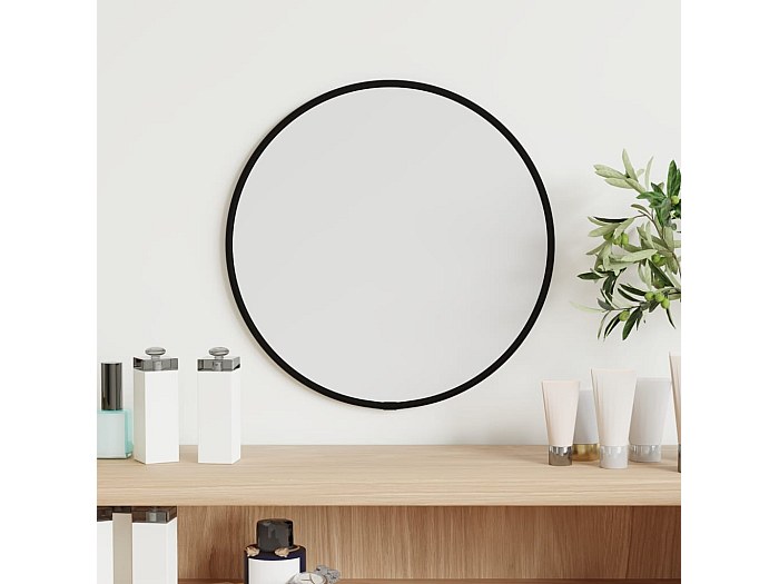 Miroir Mural Rond Pour Salle De Bain Avec Cadre En Métal Rond