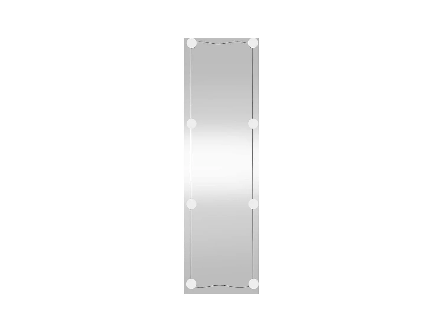 Espejo de pared rectangular con luces LED vidrio 30x100 cm ES866563