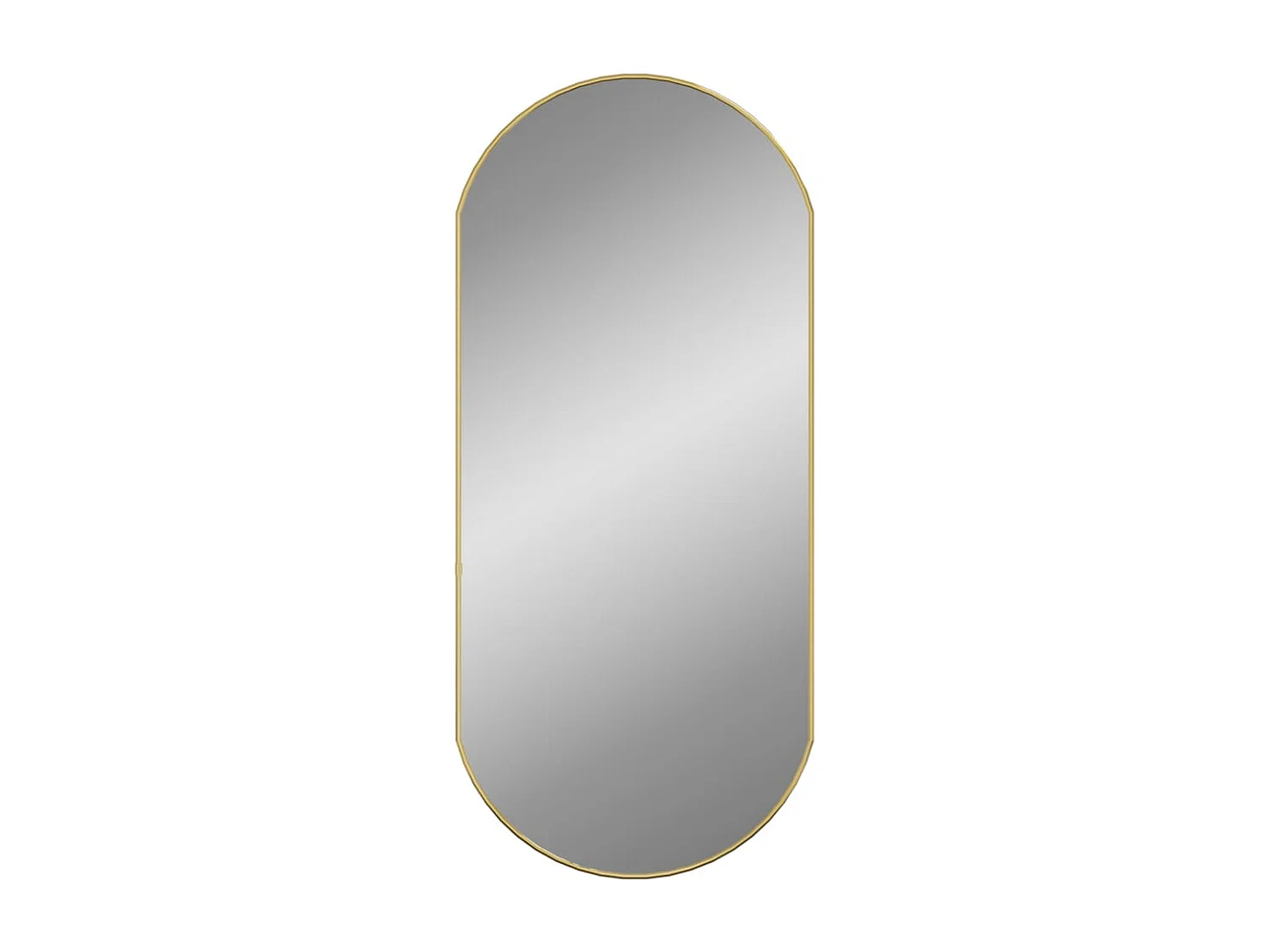 Miroir mural Doré 90x40 cm Ovale FR82033