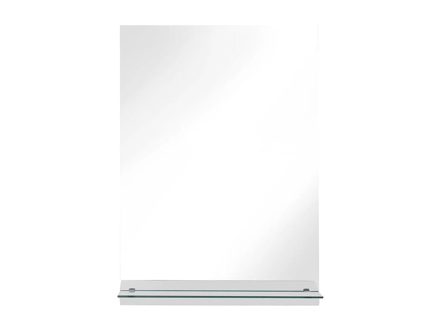 Espejo de pared con estante de vidrio templado 40x60 cm ES899319