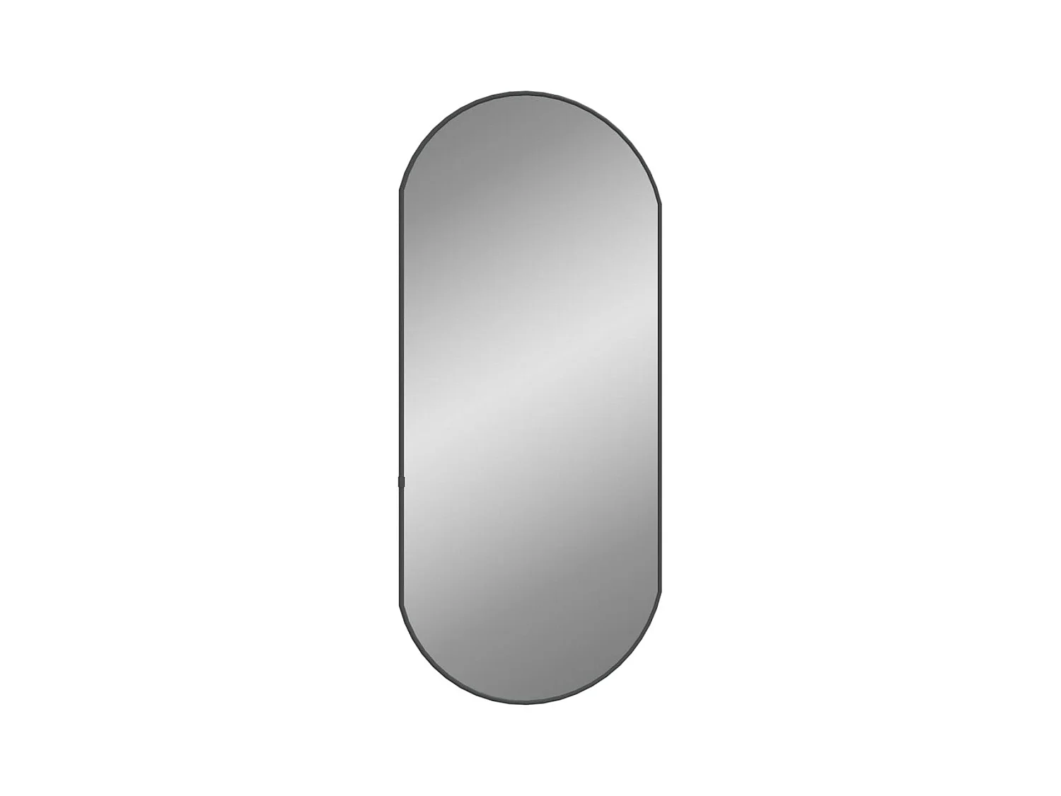 Miroir mural Noir 80x35 cm Ovale FR79142