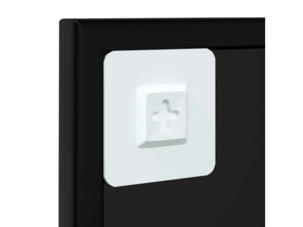 Wandspiegel 60x60 cm metaal zwart BE208500