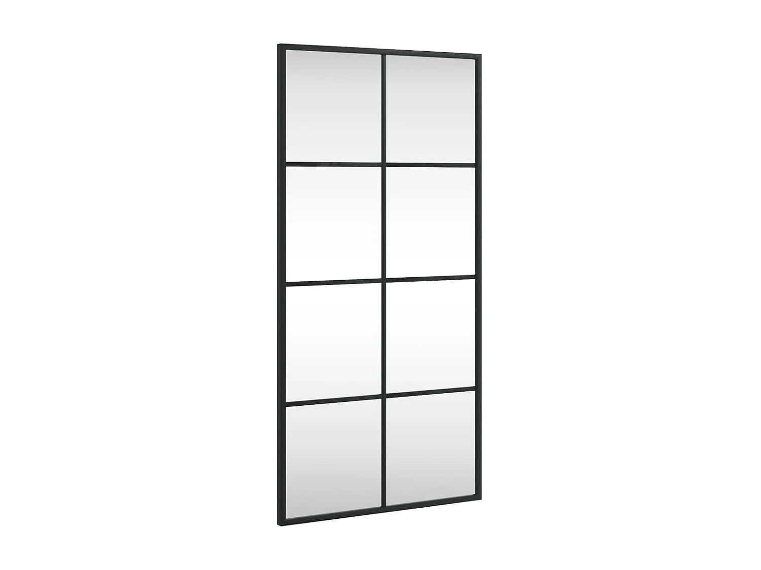 Miroir mural noir 40x80 cm rectangulaire fer FR47275