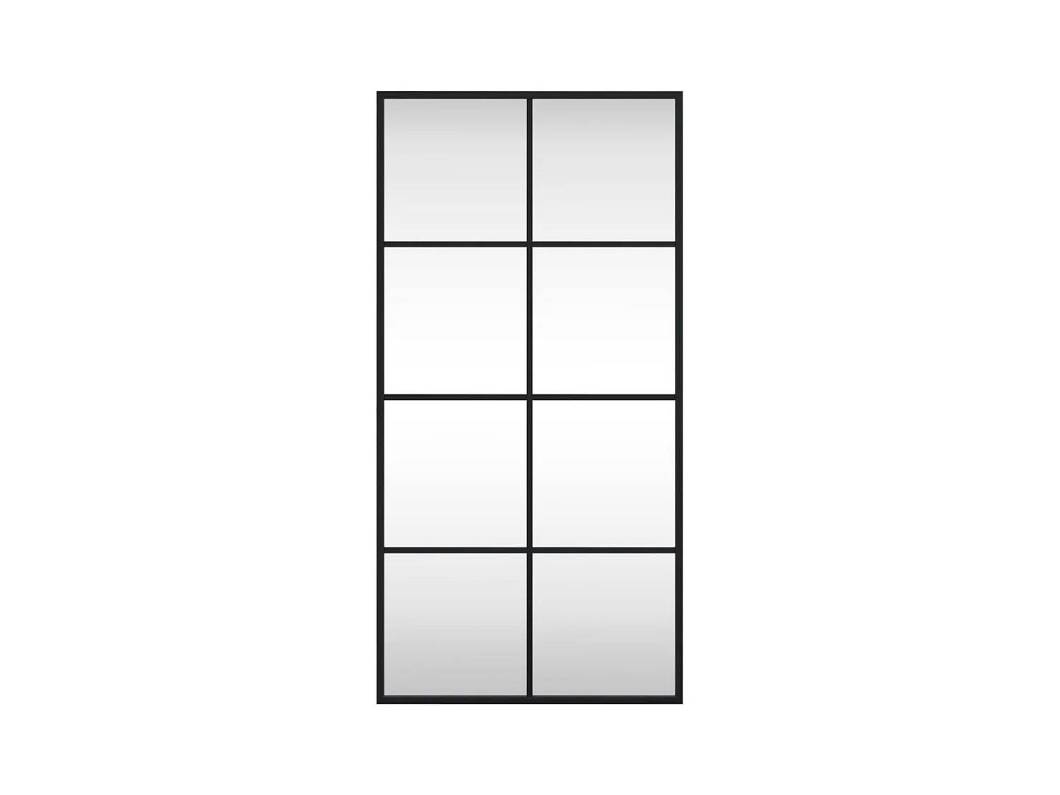 Miroir mural noir 40x80 cm rectangulaire fer FR47275