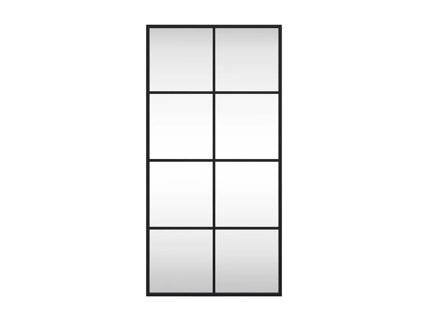 Espejo de pared rectangular de hierro negro 40x80 cm ES685685