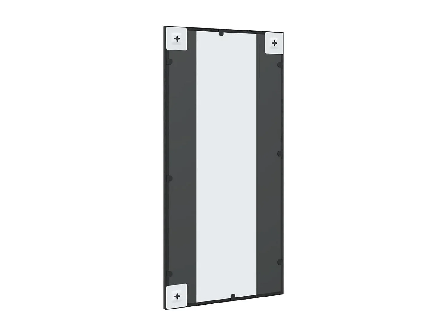 Espejo de pared rectangular de hierro negro 40x80 cm ES685685