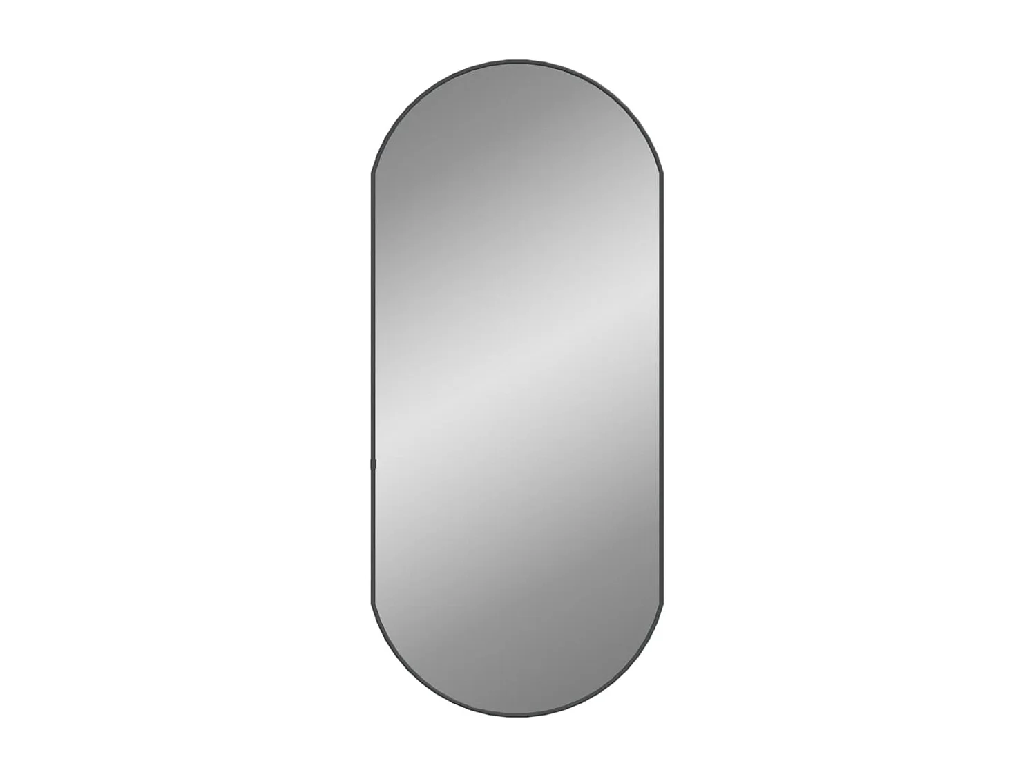 Miroir mural Noir 90x40 cm Ovale FR97549