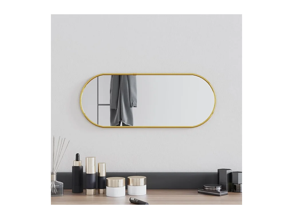 Miroir mural Doré 50x20 cm Ovale FR31167