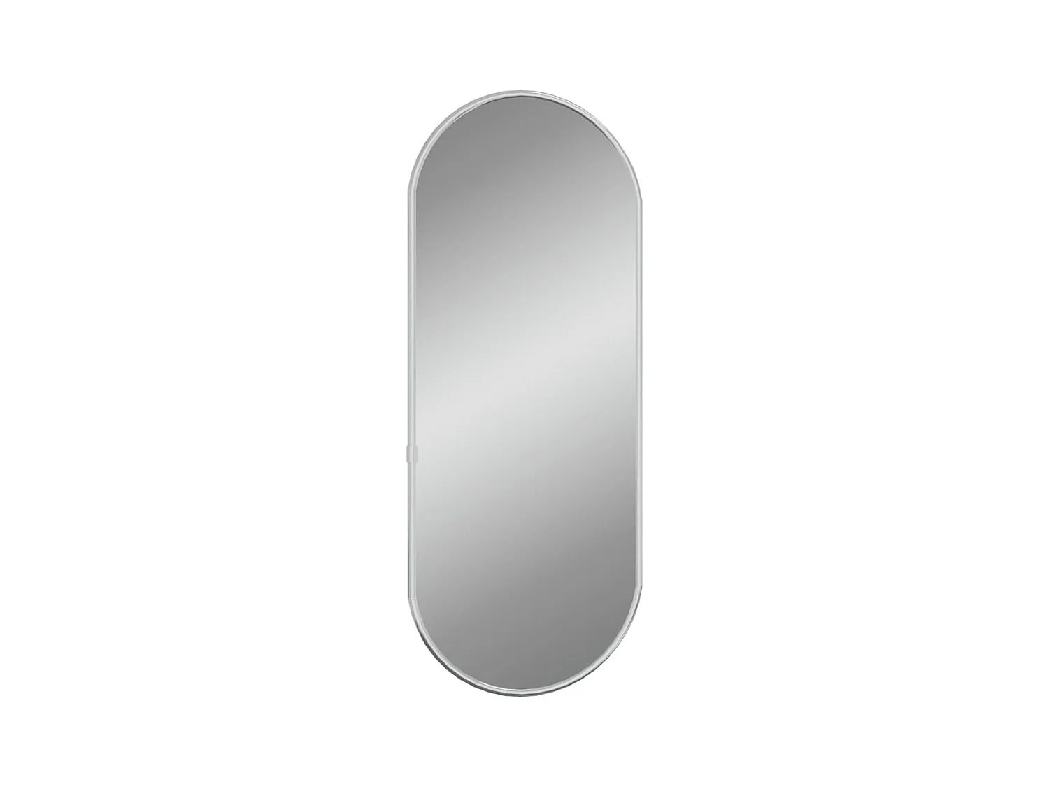 Miroir mural Argenté 50x20 cm Ovale FR59666